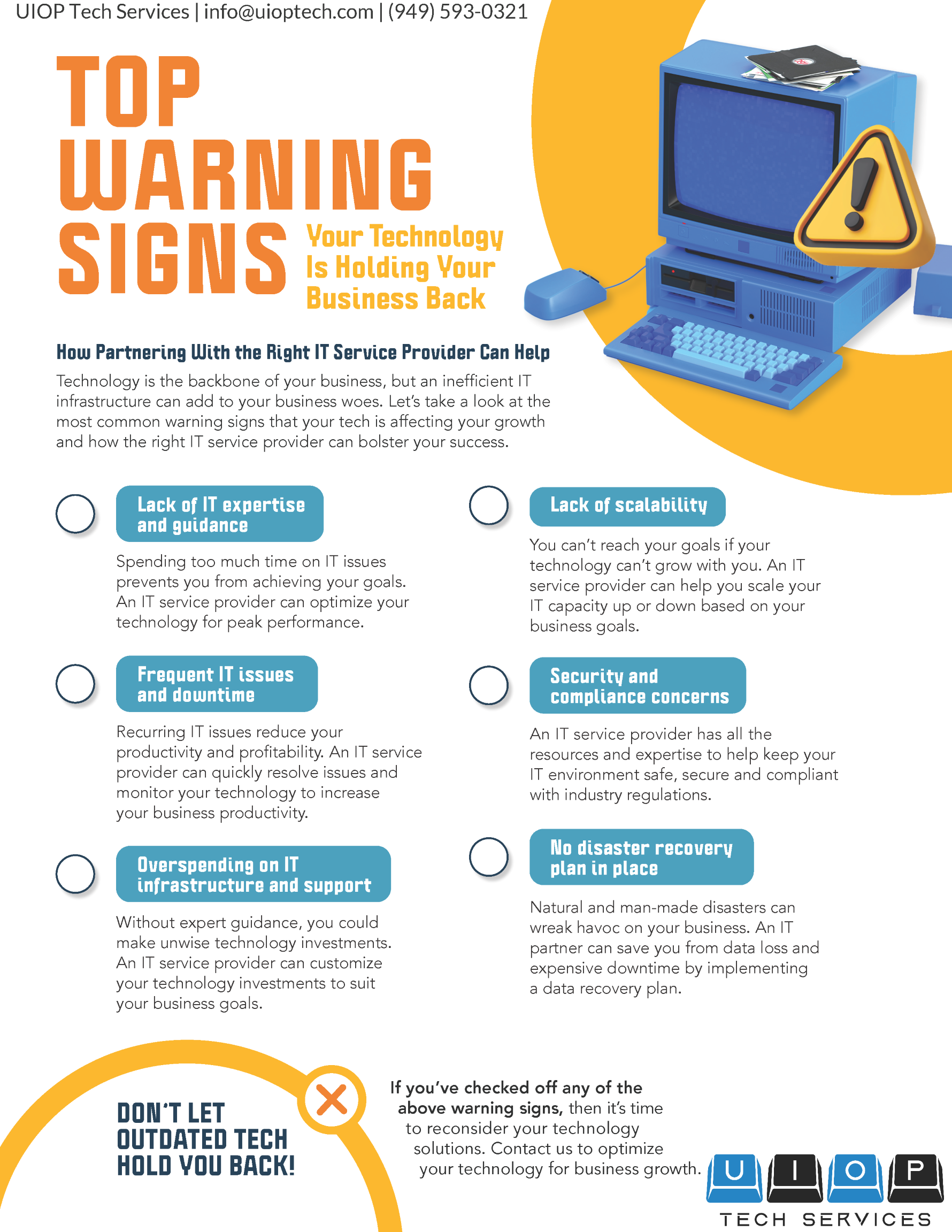 Checklist: Top Warning Signs Your Technology Is Holding Your Business Back